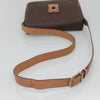 Celine Vintage Macadam Circle Logo Canvas and Leather