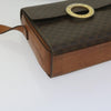 Celine Vintage Macadam Circle Logo Canvas and Leather