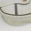 Christian Dior Vintage Honeycomb Flap Coated Canvas