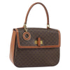 Celine Vintage Convertible Top Handle Macadam Coated Canvas