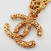 Chanel Vintage CC Logo Chain Charm Pendant Gold-plated