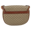 Celine Vintage Macadam Circle Logo Canvas and Leather