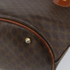 Celine Vintage Macadam Shopper Tote Canvas and Leather
