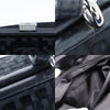Chanel Vintage CC Side Belted Bowler Check Embossed Velvet
