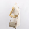Christian Dior Vintage Honeycomb Flap Canvas and Leather