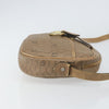 Christian Dior Vintage Honeycomb Canvas and Leather