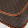 Celine Vintage Macadam Circle Logo Canvas and Leather