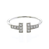 Tiffany & Co. T Wire 18K White Gold with Diamonds