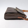 Celine Vintage Macadam Circle Logo Canvas and Leather