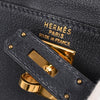 Hermes Kelly Blue Courchevel with Gold Hardware