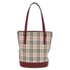 Burberry Nova Check Tote Canvas and Leather