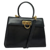 Salvatore Ferragamo Gancini Convertible Top Handle Leather