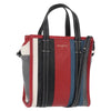 Balenciaga Bazar Convertible Tote Striped Leather