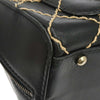 Chanel Surpique Zip Around Satchel Quilted Leather