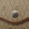 Christian Dior Vintage Honeycomb Flap Canvas and Leather