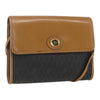 Christian Dior Vintage Honeycomb Canvas and Leather
