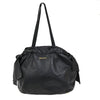 Prada Bow Tie Pleated Tote Leather