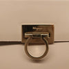 Salvatore Ferragamo Gancini Convertible Top Handle Leather
