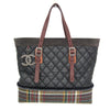 Chanel Paris-Edinburgh Tote Quilted Mixed Coated Canvas with Flannel