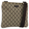 Gucci Zip Top Messenger GG Canvas with Leather