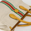 Gucci Foldable Web Tote Canvas with Leather