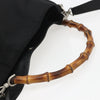 Gucci Vintage Bamboo Handle Open Hobo Nylon
