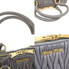 Miu Miu Madras Bowler Matelasse Leather