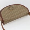 Celine Vintage Macadam Circle Logo Canvas and Leather