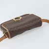 Celine Vintage Macadam Circle Logo Canvas and Leather