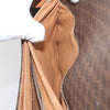 Celine Vintage Macadam Circle Logo Canvas and Leather