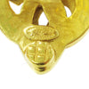 Chanel Vintage CC Heart Cut Out Drop Clip-On Metal