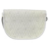 Christian Dior Vintage Honeycomb Flap Coated Canvas