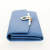 Salvatore Ferragamo Gancini Flap Continental Leather