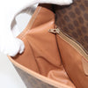 Celine Vintage Macadam Circle Logo Canvas and Leather