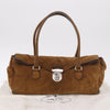 Prada Pushlock Tote Suede