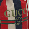 Gucci Logo Drawstring Striped Canvas