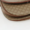 Celine Vintage Macadam Circle Logo Canvas and Leather