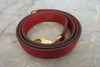 Hermes Kelly Red Clemence with Gold Hardware