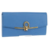 Salvatore Ferragamo Gancini Flap Continental Leather