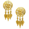 Chanel Vintage CC Round Drop Clip-On Metal