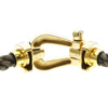 Fred Paris Force 10 Woven Cord and Stainless Steel with 18K Yellow Gold
