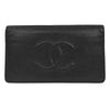 Chanel CHANEL V Stitch Chevron Long Bifold Wallet Pink Chevron