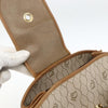 Christian Dior Vintage Honeycomb Canvas and Leather