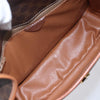 Celine Vintage Macadam Circle Logo Canvas and Leather