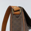 Celine Vintage Macadam Circle Logo Canvas and Leather