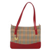 Burberry Nova Check Tote Canvas and Leather