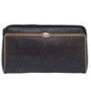 Christian Dior Vintage Honeycomb Zip Canvas and Leather