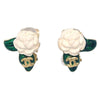 Chanel Vintage CC Camellia Clip-On Metal