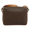 Celine Vintage Macadam Circle Logo Canvas and Leather
