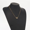 Christian Dior Vintage Logo Round Pendant Metal and Crystals